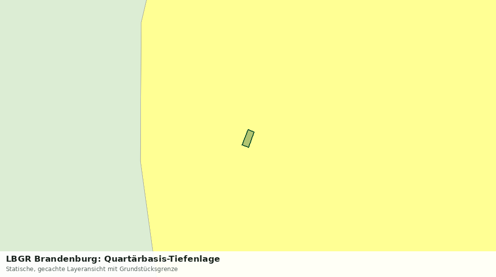 Statische Kartenansicht: LBGR Brandenburg: Quartärbasis-Tiefenlage