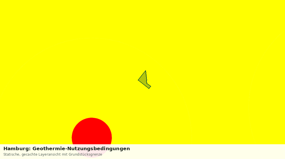Statische Kartenansicht: Hamburg: Geothermie-Nutzungsbedingungen