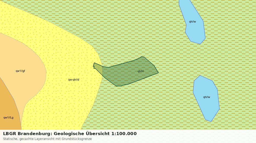 Statische Kartenansicht: LBGR Brandenburg: Geologische Übersicht 1:100.000
