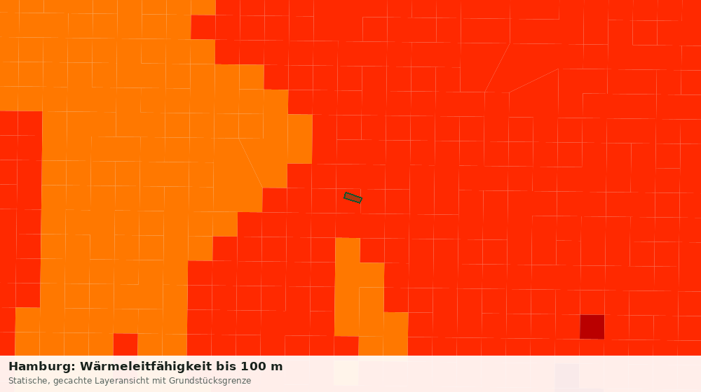 Statische Kartenansicht: Hamburg: Wärmeleitfähigkeit bis 100 m