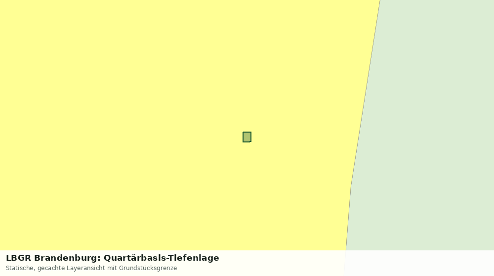 Statische Kartenansicht: LBGR Brandenburg: Quartärbasis-Tiefenlage