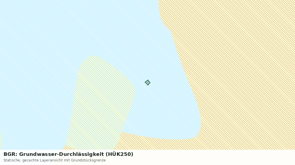Statische Kartenansicht: BGR: Grundwasser-Durchlässigkeit (HÜK250)