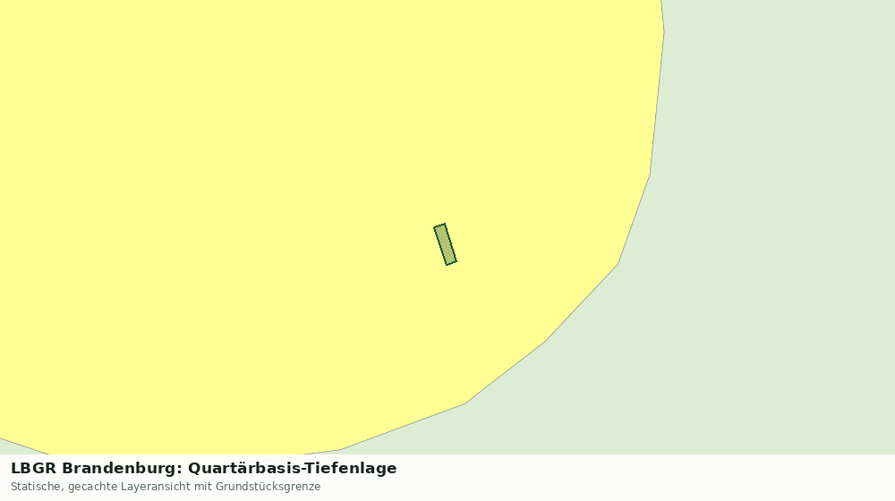 Statische Kartenansicht: LBGR Brandenburg: Quartärbasis-Tiefenlage