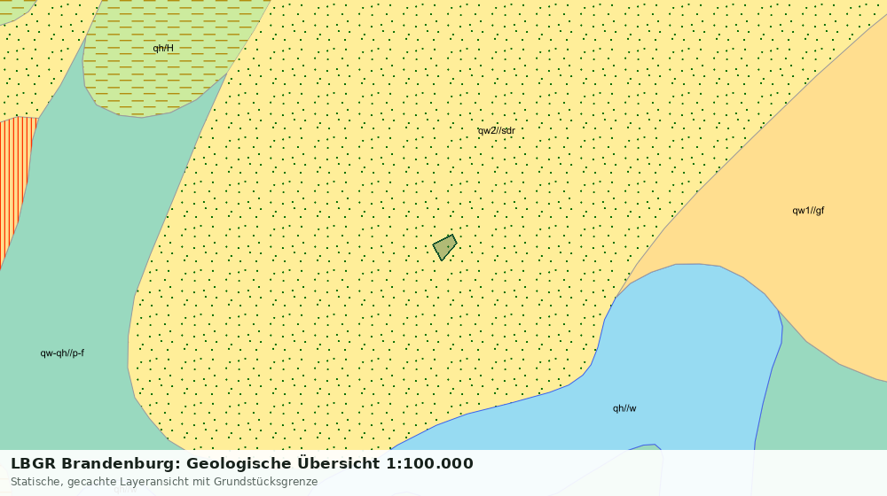 Statische Kartenansicht: LBGR Brandenburg: Geologische Übersicht 1:100.000