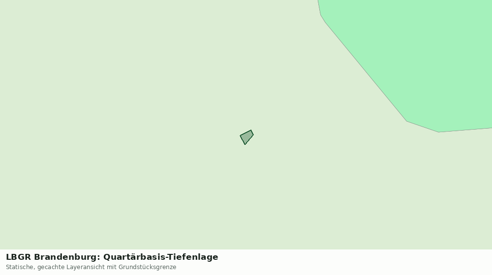 Statische Kartenansicht: LBGR Brandenburg: Quartärbasis-Tiefenlage