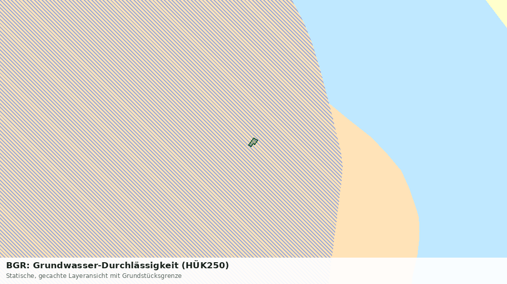 Statische Kartenansicht: BGR: Grundwasser-Durchlässigkeit (HÜK250)