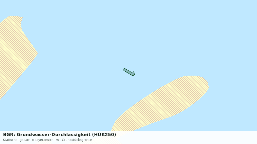 Statische Kartenansicht: BGR: Grundwasser-Durchlässigkeit (HÜK250)