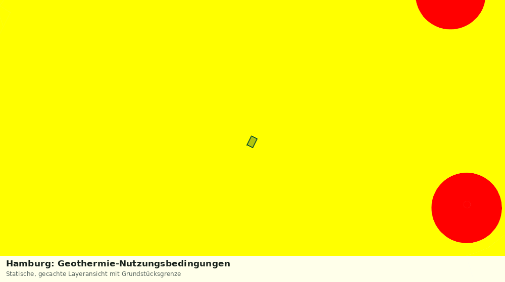 Statische Kartenansicht: Hamburg: Geothermie-Nutzungsbedingungen