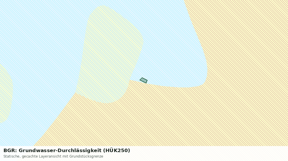 Statische Kartenansicht: BGR: Grundwasser-Durchlässigkeit (HÜK250)