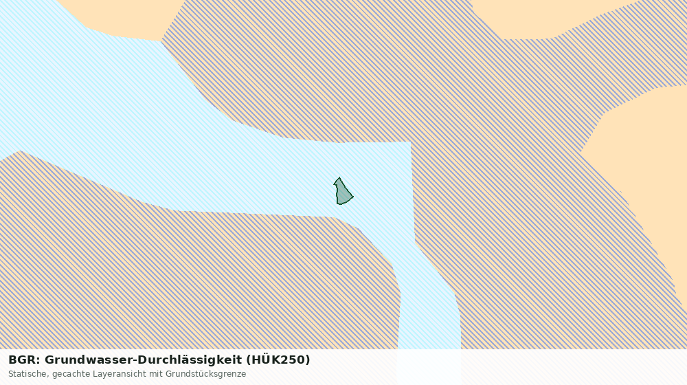 Statische Kartenansicht: BGR: Grundwasser-Durchlässigkeit (HÜK250)