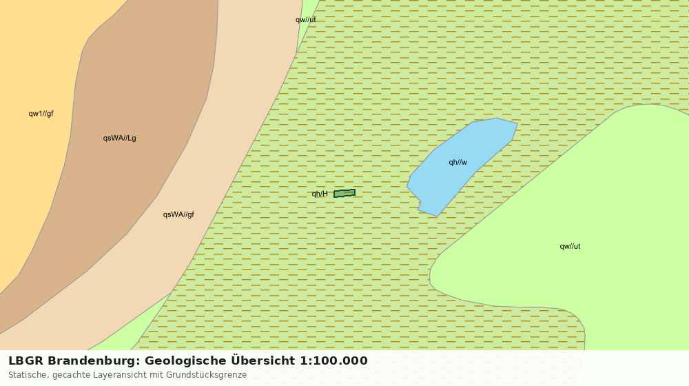 Statische Kartenansicht: LBGR Brandenburg: Geologische Übersicht 1:100.000