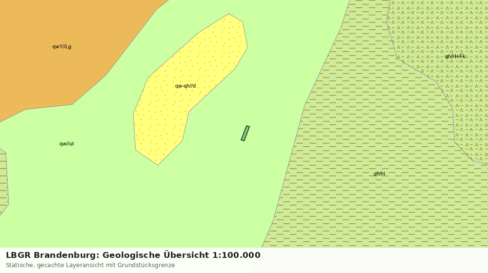 Statische Kartenansicht: LBGR Brandenburg: Geologische Übersicht 1:100.000
