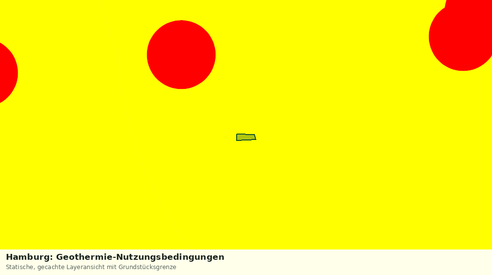 Statische Kartenansicht: Hamburg: Geothermie-Nutzungsbedingungen