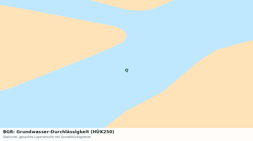 Statische Kartenansicht: BGR: Grundwasser-Durchlässigkeit (HÜK250)