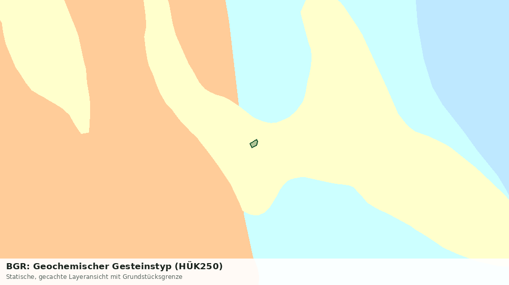 Statische Kartenansicht: BGR: Geochemischer Gesteinstyp (HÜK250)