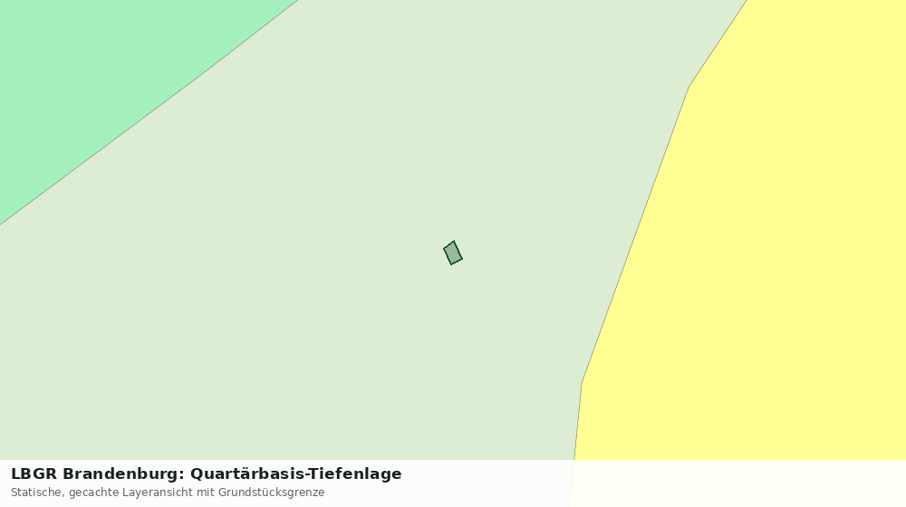 Statische Kartenansicht: LBGR Brandenburg: Quartärbasis-Tiefenlage