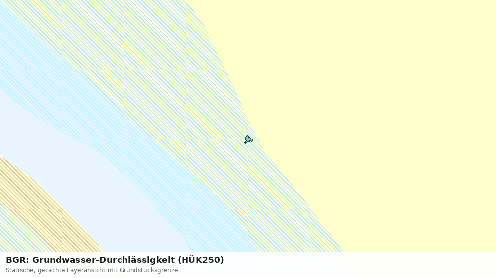 Statische Kartenansicht: BGR: Grundwasser-Durchlässigkeit (HÜK250)
