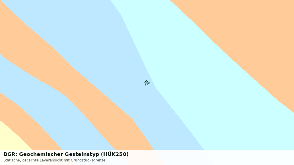 Statische Kartenansicht: BGR: Geochemischer Gesteinstyp (HÜK250)