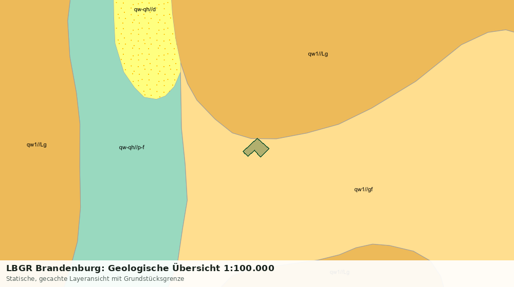 Statische Kartenansicht: LBGR Brandenburg: Geologische Übersicht 1:100.000