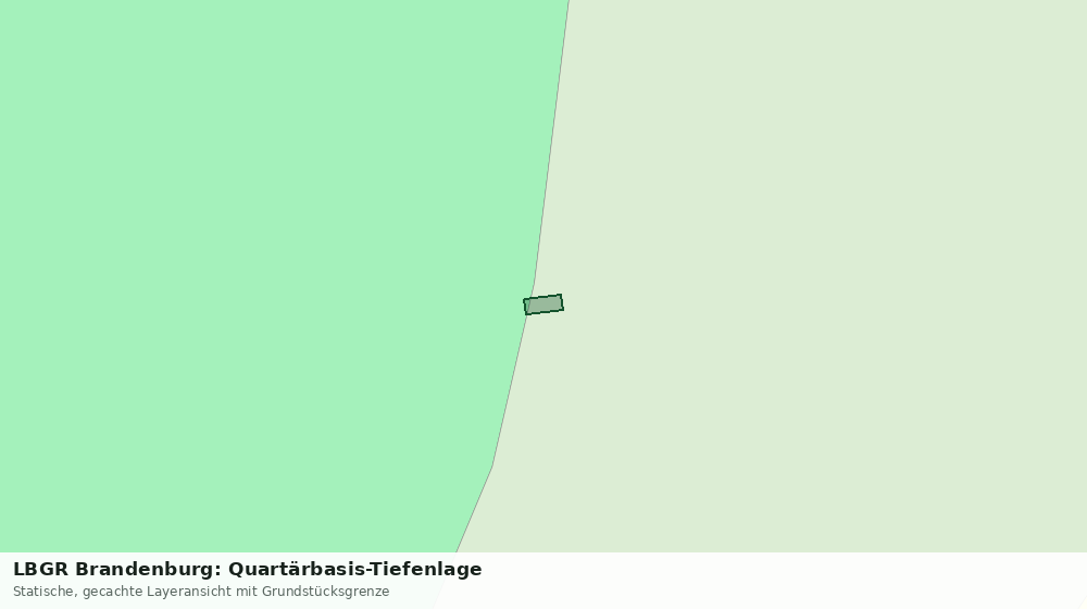 Statische Kartenansicht: LBGR Brandenburg: Quartärbasis-Tiefenlage