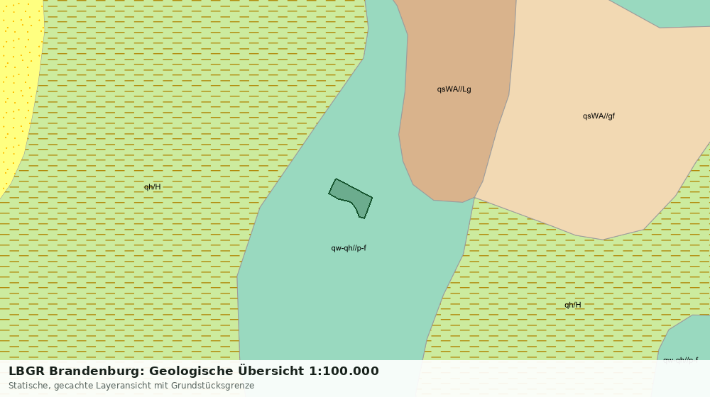 Statische Kartenansicht: LBGR Brandenburg: Geologische Übersicht 1:100.000