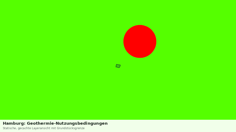 Statische Kartenansicht: Hamburg: Geothermie-Nutzungsbedingungen