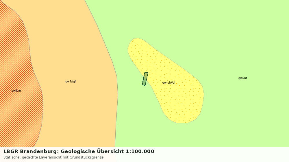 Statische Kartenansicht: LBGR Brandenburg: Geologische Übersicht 1:100.000