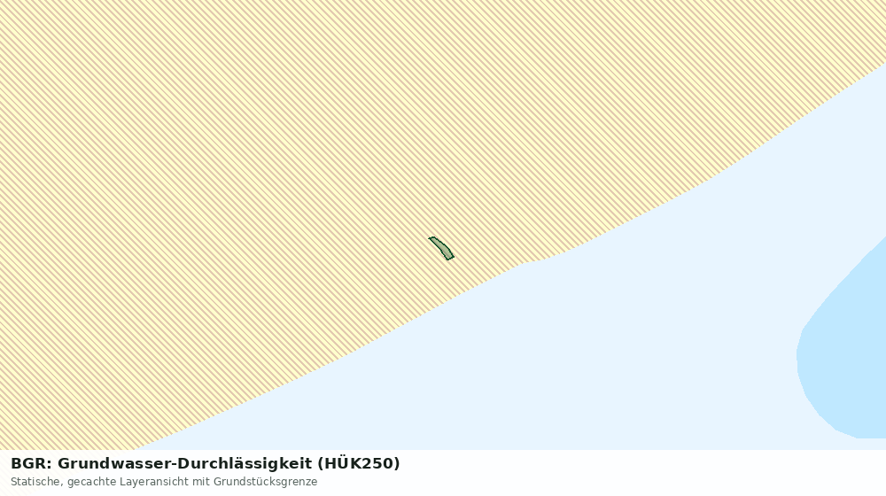 Statische Kartenansicht: BGR: Grundwasser-Durchlässigkeit (HÜK250)