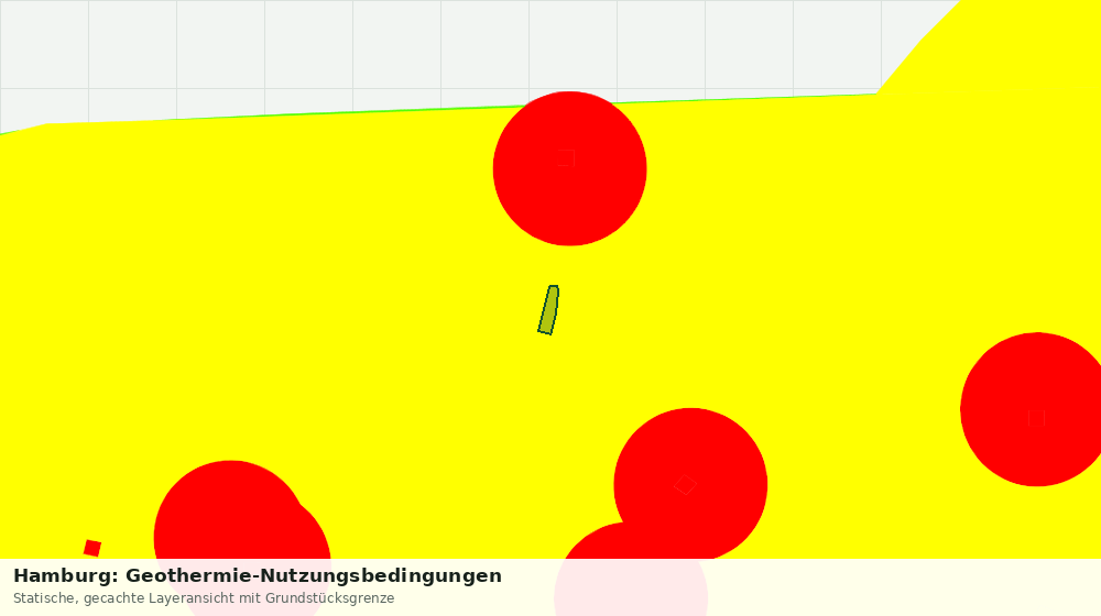Statische Kartenansicht: Hamburg: Geothermie-Nutzungsbedingungen