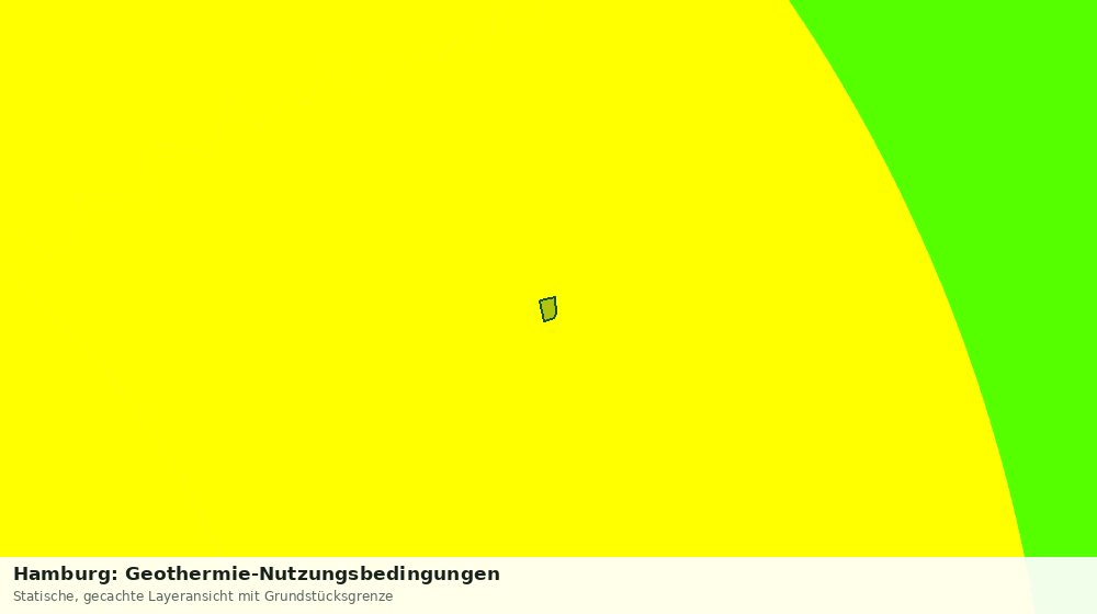 Statische Kartenansicht: Hamburg: Geothermie-Nutzungsbedingungen
