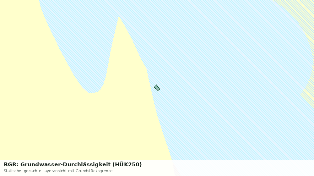 Statische Kartenansicht: BGR: Grundwasser-Durchlässigkeit (HÜK250)