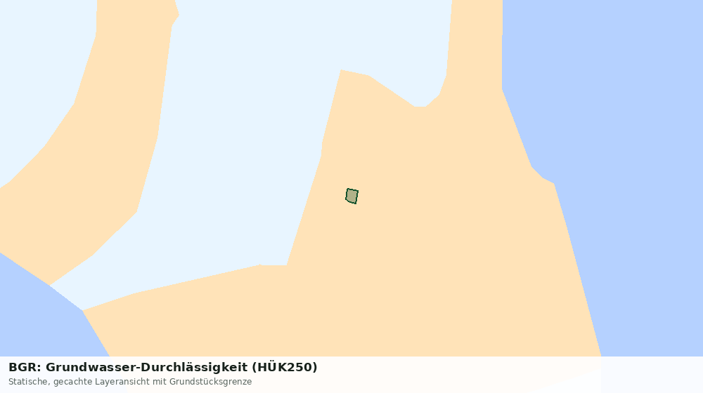 Statische Kartenansicht: BGR: Grundwasser-Durchlässigkeit (HÜK250)