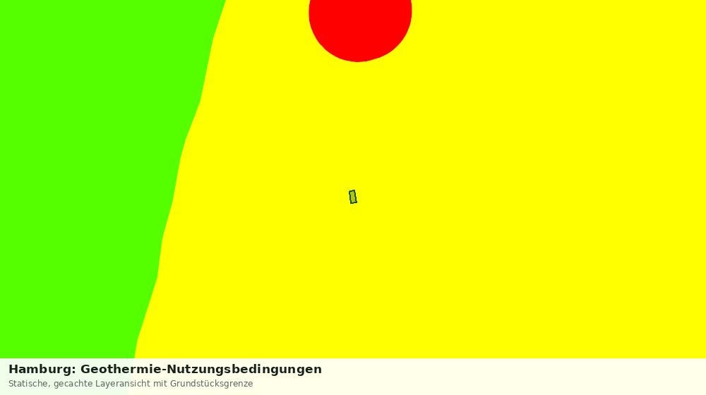 Statische Kartenansicht: Hamburg: Geothermie-Nutzungsbedingungen