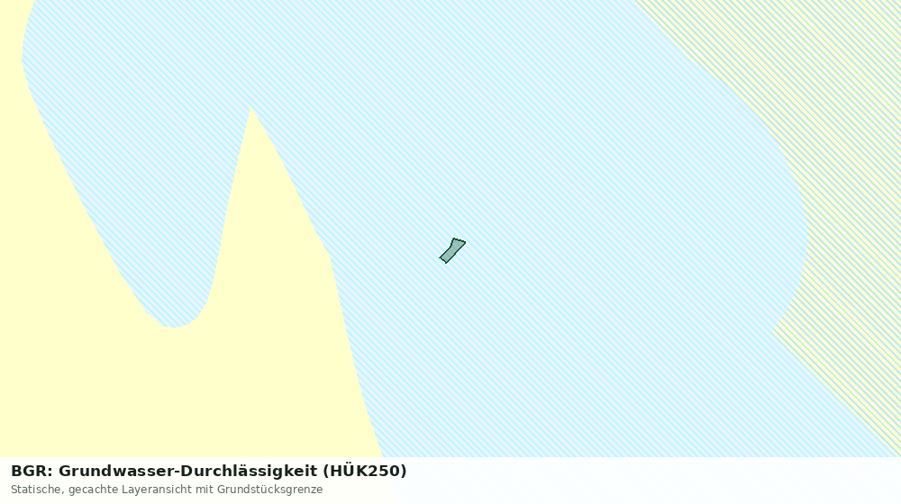 Statische Kartenansicht: BGR: Grundwasser-Durchlässigkeit (HÜK250)