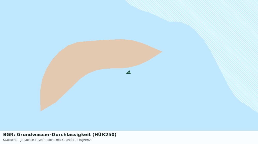 Statische Kartenansicht: BGR: Grundwasser-Durchlässigkeit (HÜK250)