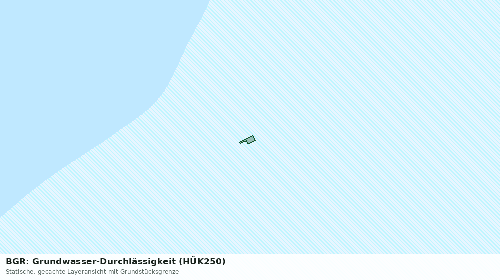 Statische Kartenansicht: BGR: Grundwasser-Durchlässigkeit (HÜK250)