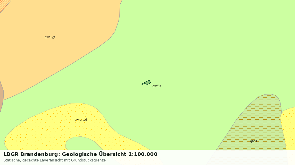 Statische Kartenansicht: LBGR Brandenburg: Geologische Übersicht 1:100.000