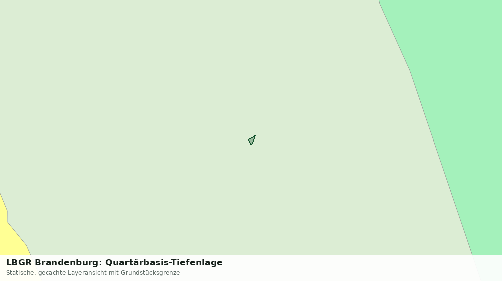 Statische Kartenansicht: LBGR Brandenburg: Quartärbasis-Tiefenlage