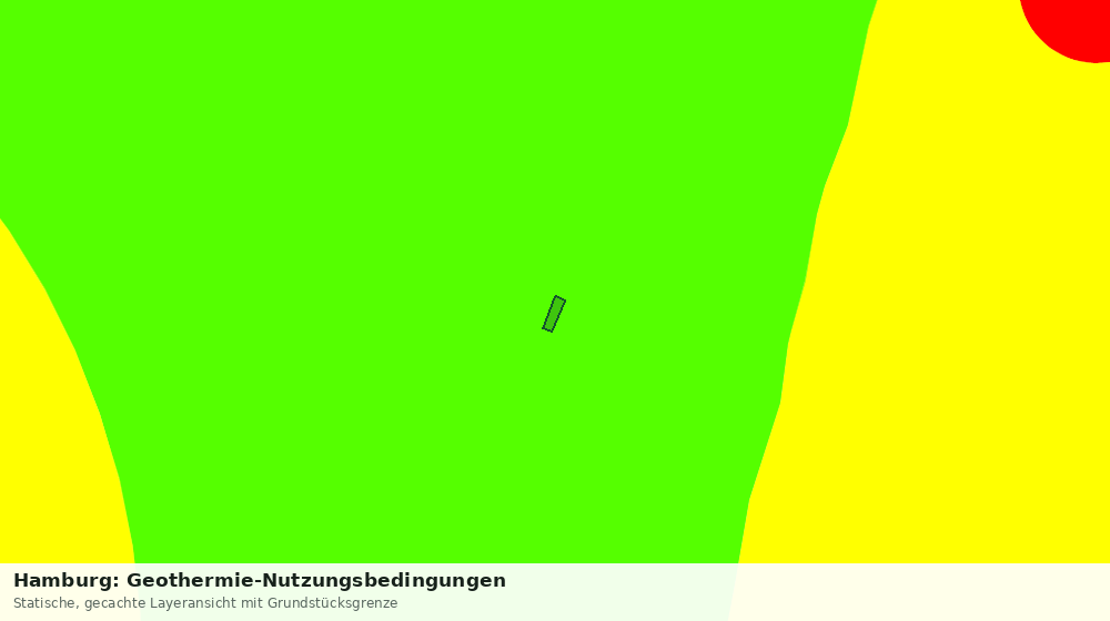 Statische Kartenansicht: Hamburg: Geothermie-Nutzungsbedingungen