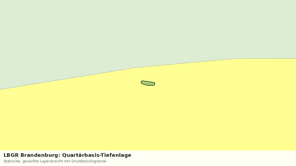 Statische Kartenansicht: LBGR Brandenburg: Quartärbasis-Tiefenlage