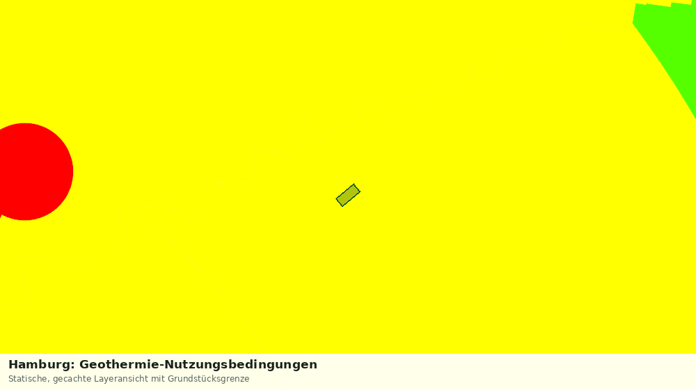 Statische Kartenansicht: Hamburg: Geothermie-Nutzungsbedingungen