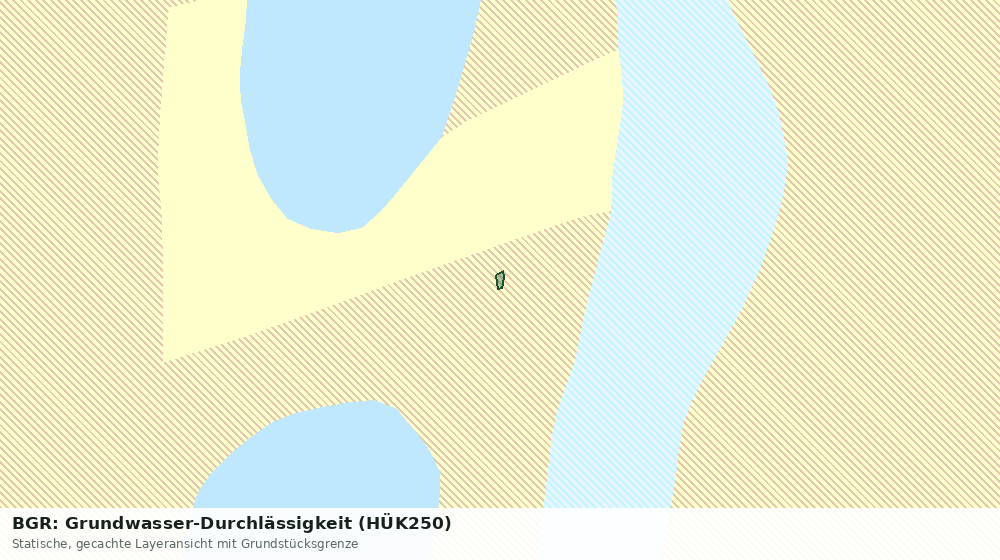 Statische Kartenansicht: BGR: Grundwasser-Durchlässigkeit (HÜK250)