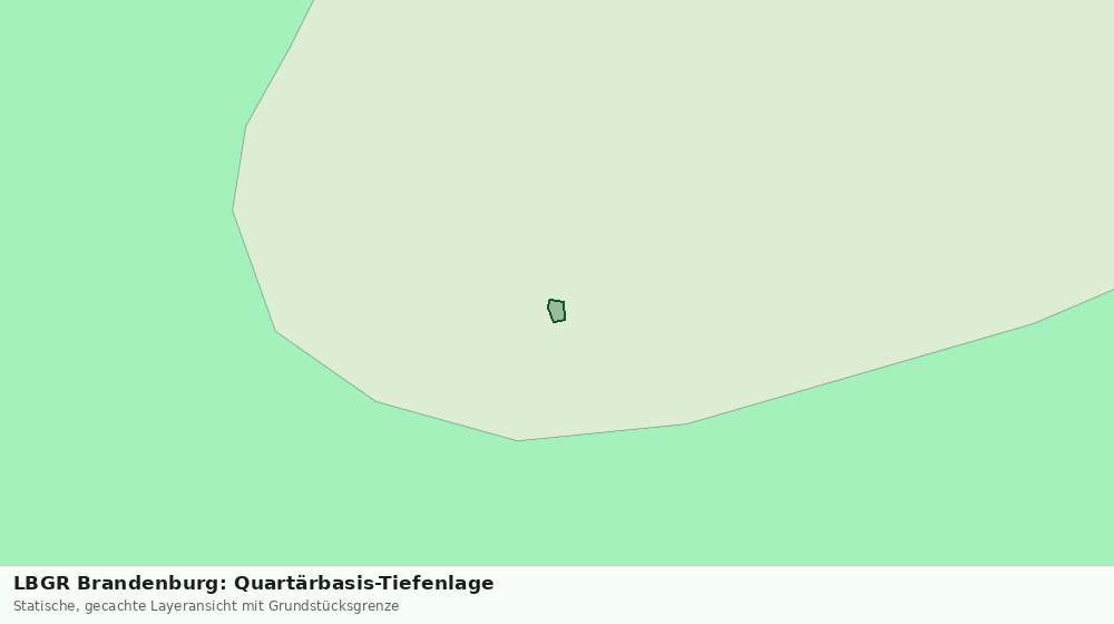 Statische Kartenansicht: LBGR Brandenburg: Quartärbasis-Tiefenlage