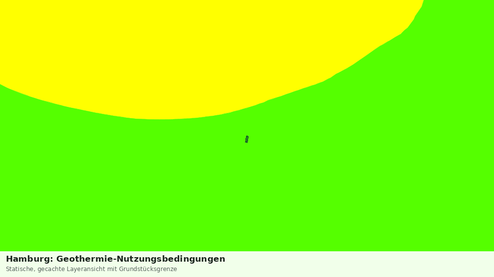 Statische Kartenansicht: Hamburg: Geothermie-Nutzungsbedingungen