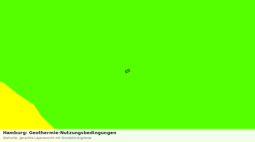 Statische Kartenansicht: Hamburg: Geothermie-Nutzungsbedingungen