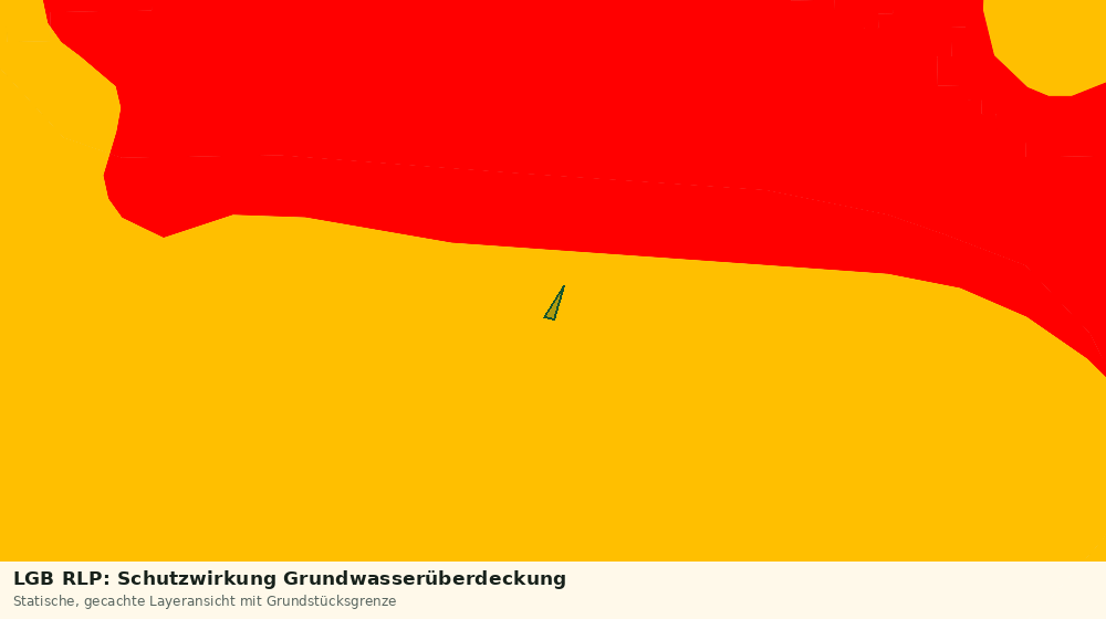 Statische Kartenansicht: LGB RLP: Schutzwirkung Grundwasserüberdeckung