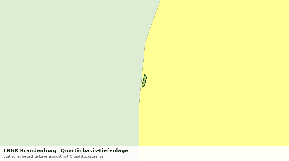 Statische Kartenansicht: LBGR Brandenburg: Quartärbasis-Tiefenlage