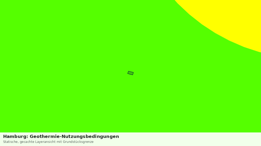 Statische Kartenansicht: Hamburg: Geothermie-Nutzungsbedingungen