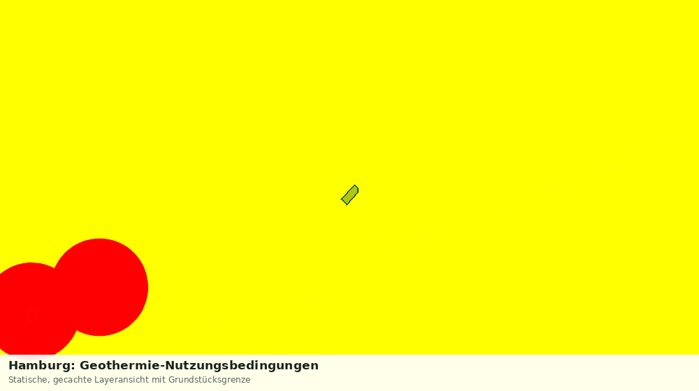 Statische Kartenansicht: Hamburg: Geothermie-Nutzungsbedingungen