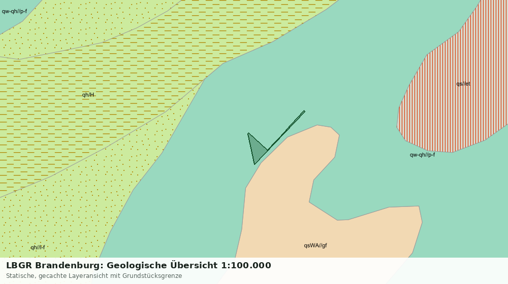 Statische Kartenansicht: LBGR Brandenburg: Geologische Übersicht 1:100.000